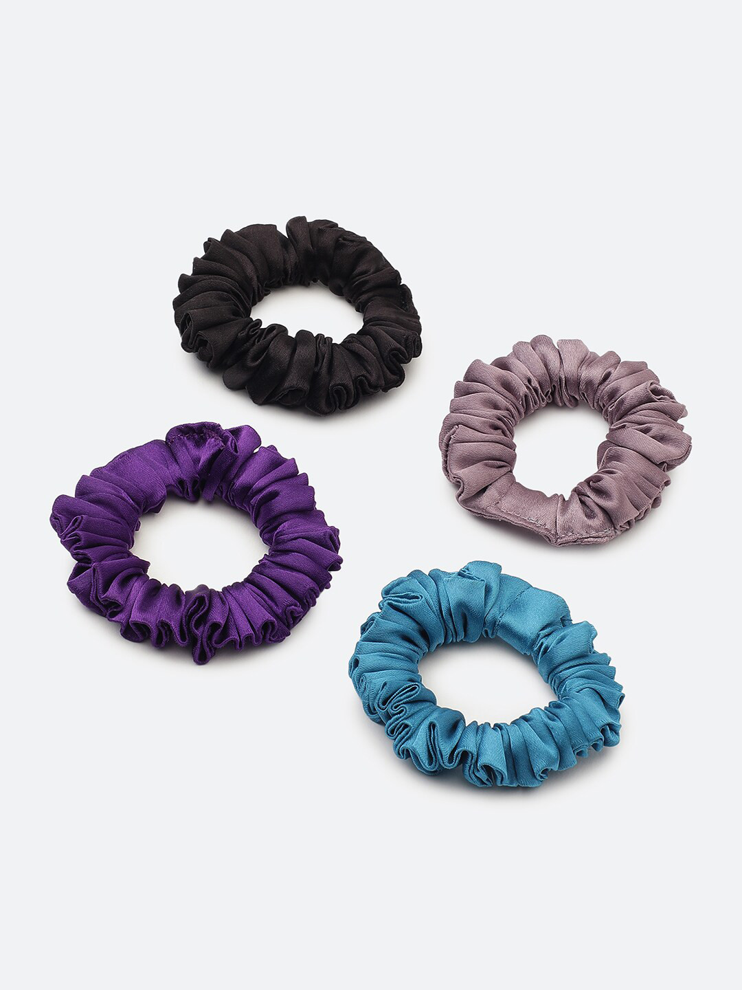

Knotty Tail Women Set of 4 Ponytail Holders, Purple
