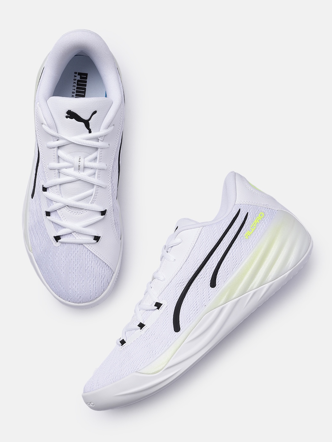

Puma Unisex All Pro Nitro Basketball Shoes, White