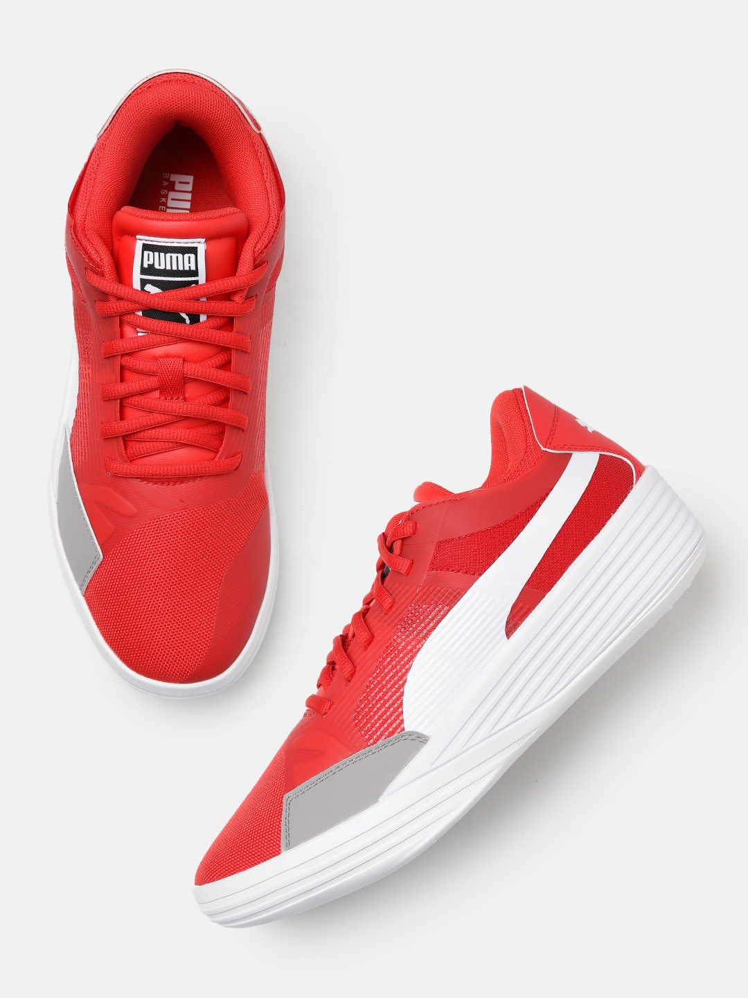 

Puma Unisex Clyde All-Pro Team Basketball Shoes, Red