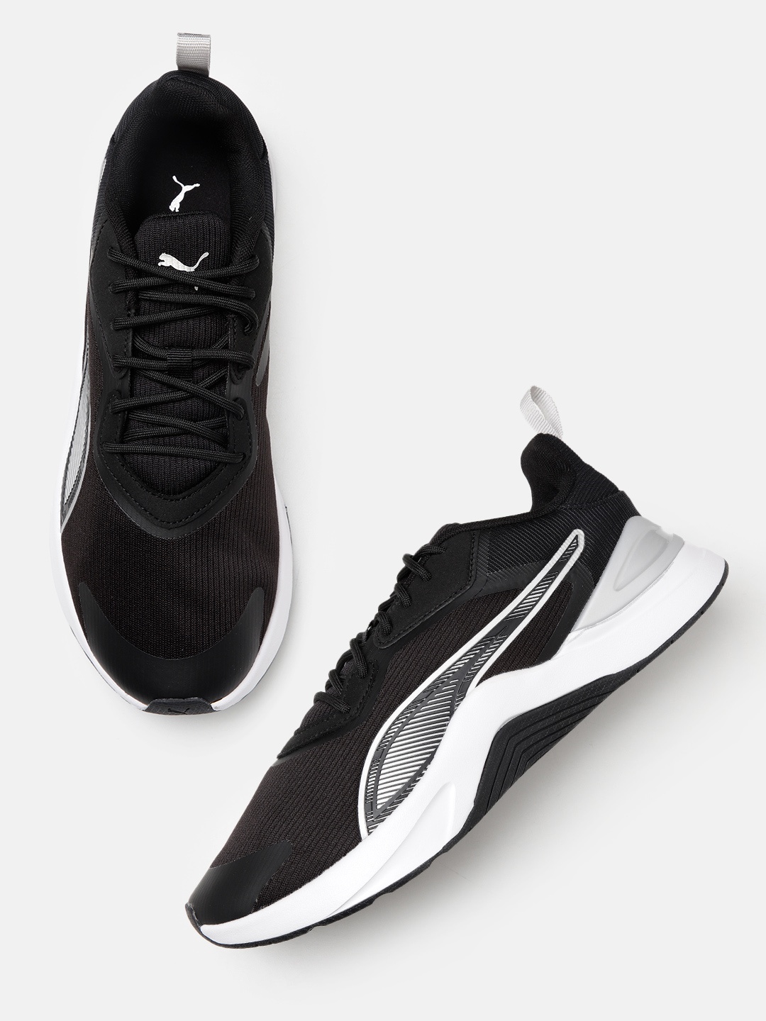 

Puma Unisex Infusion Premium Textile Training or Gym Shoes, Black
