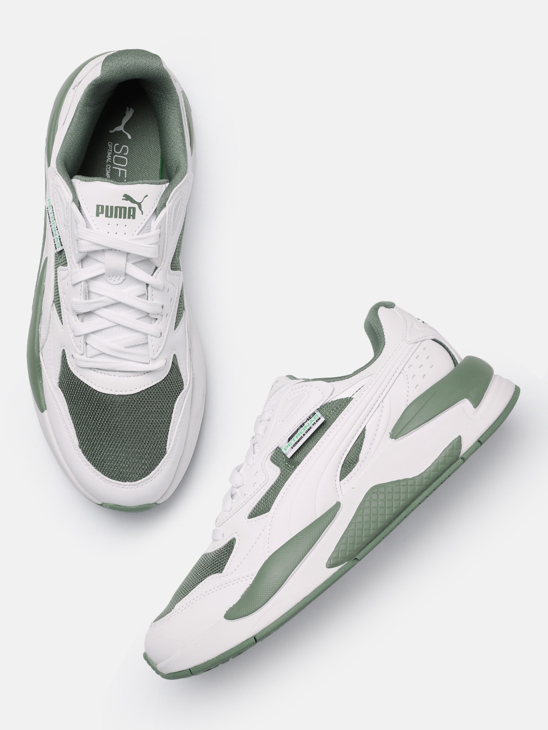 

PUMA Motorsport Unisex Colourblocked Mercedes AMG Petronas Sneakers, Green