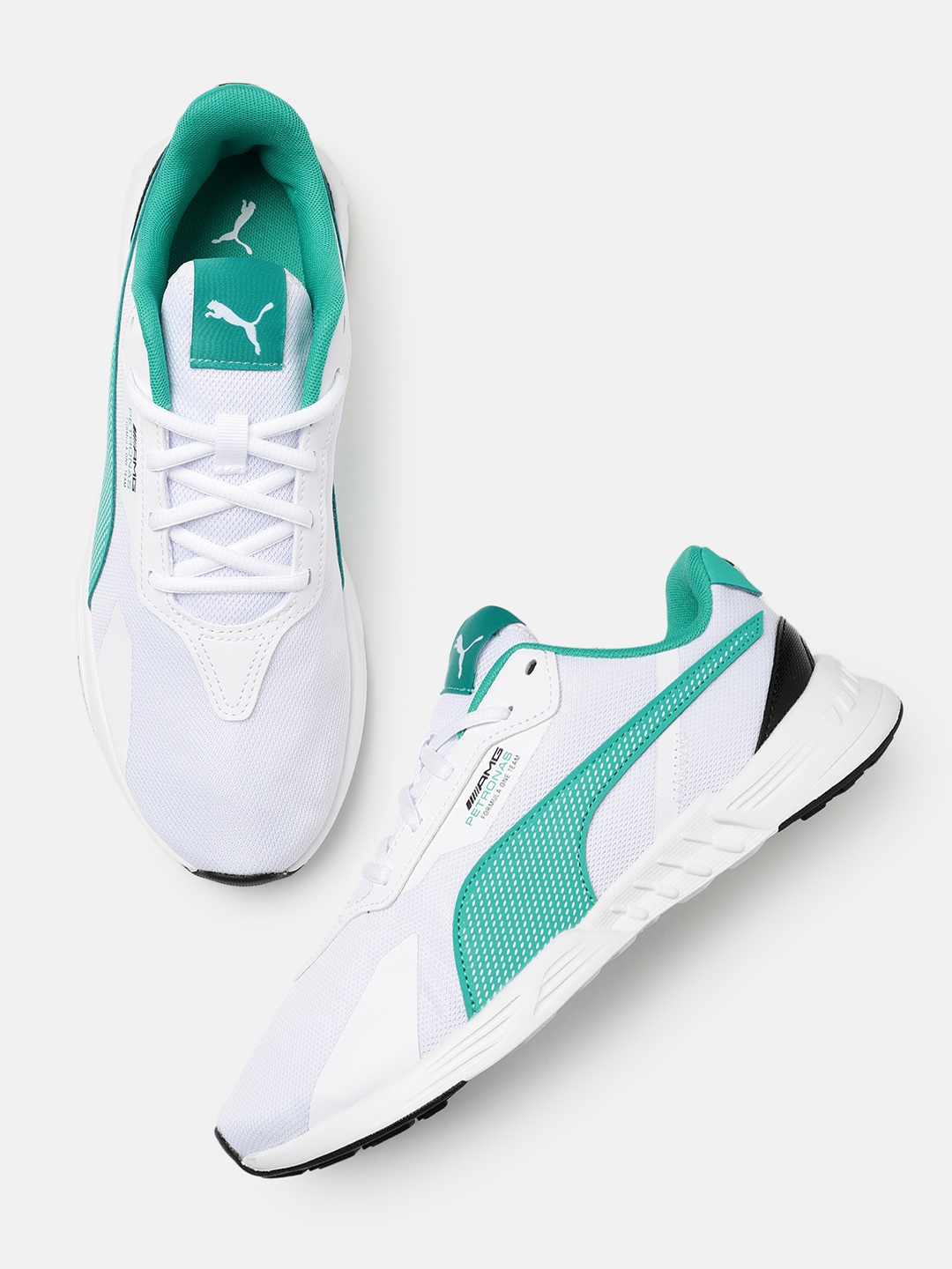 

PUMA Motorsport Unisex Textured Mercedes AMG Petronas F1 Tiburion Sneakers, White