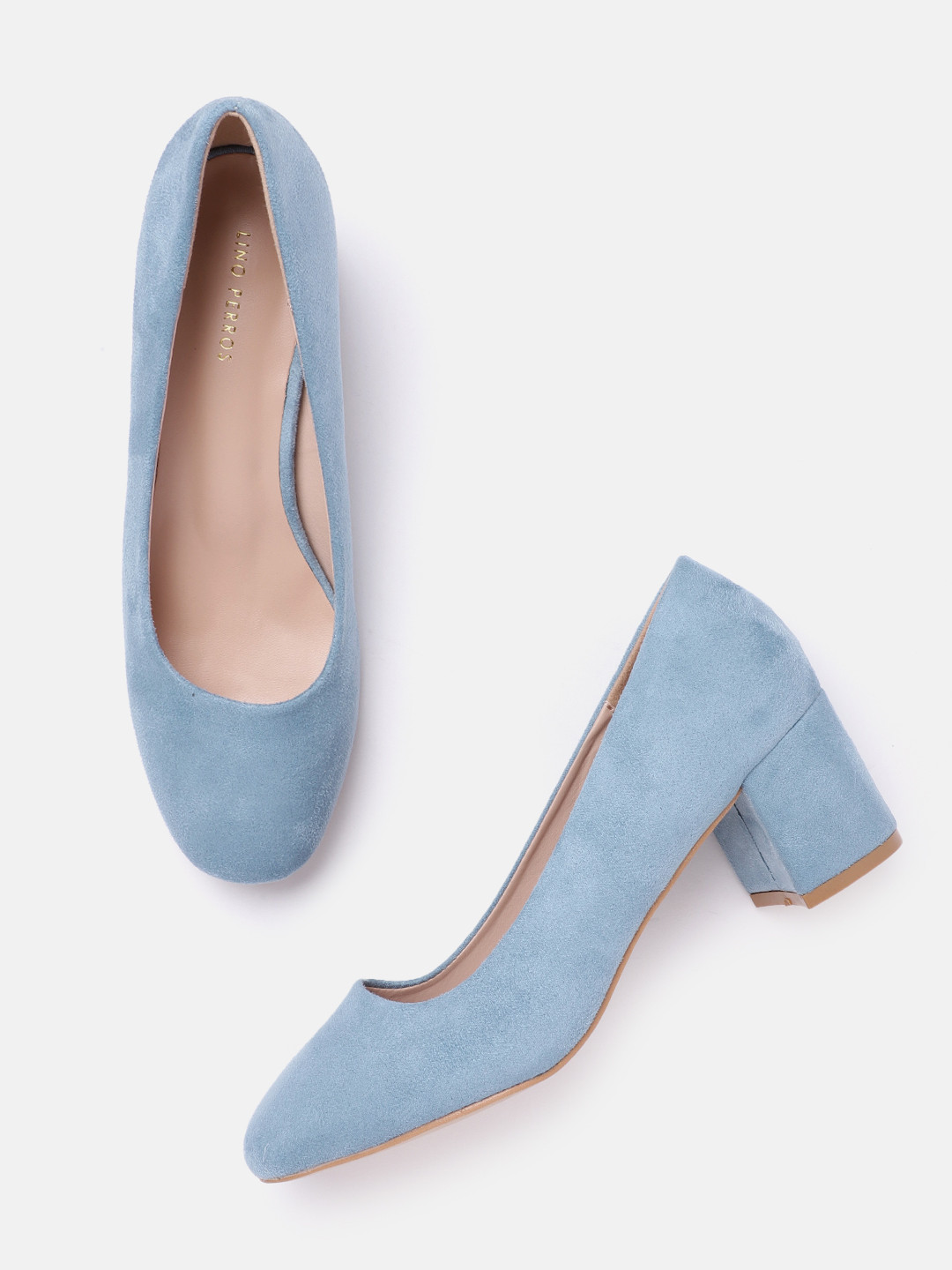 

Lino Perros Women Formal Block Heel Pumps, Blue