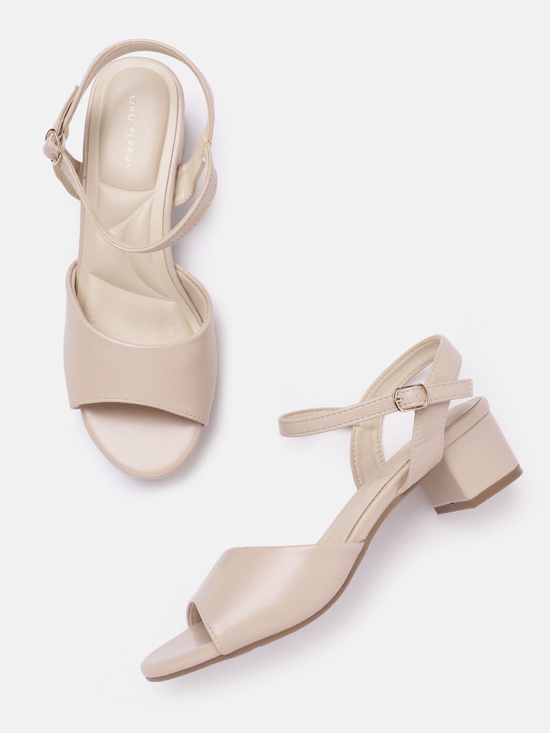 

Lino Perros Block Heels, Cream