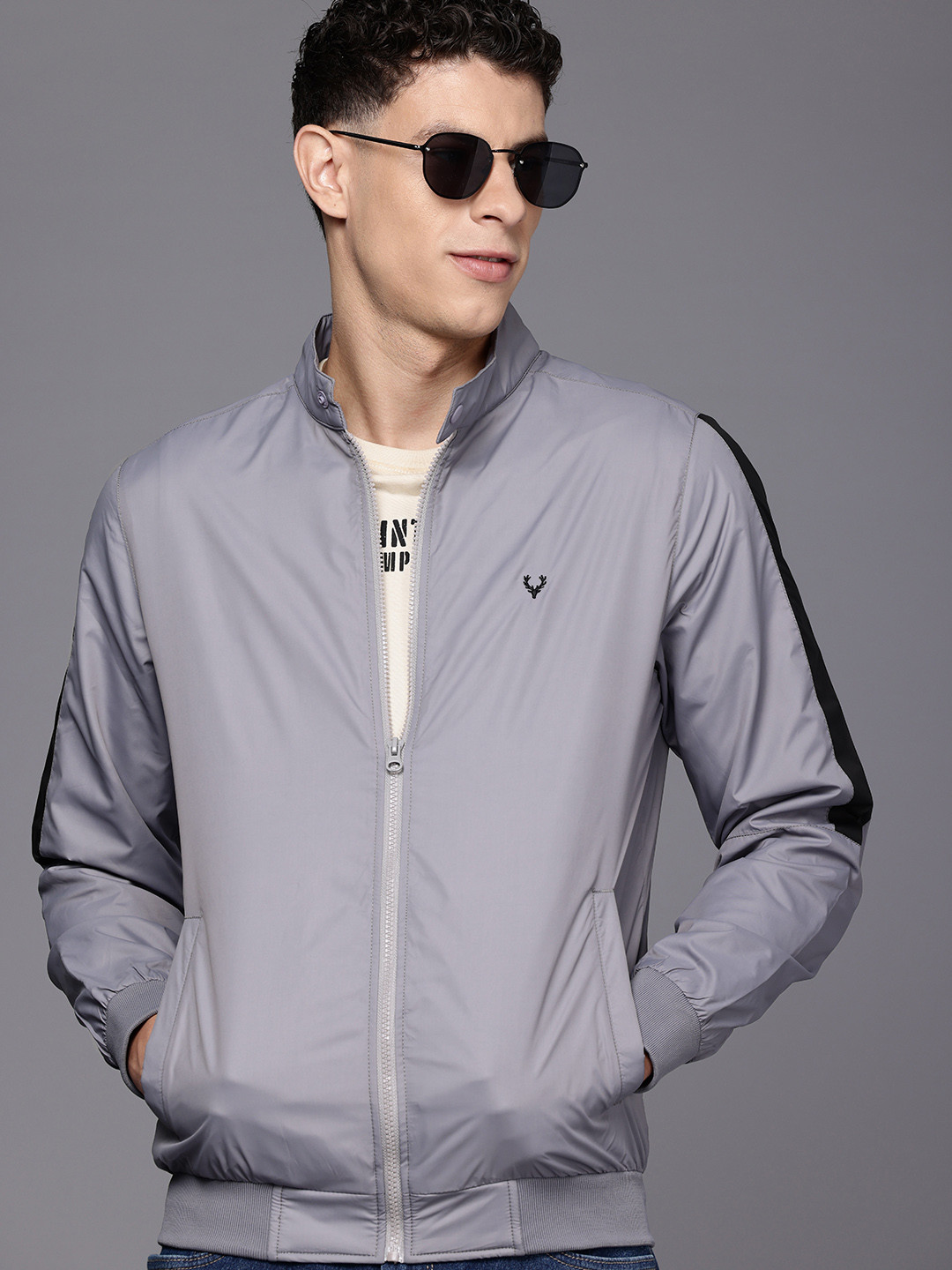 

Allen Solly Bomber Jacket, Grey