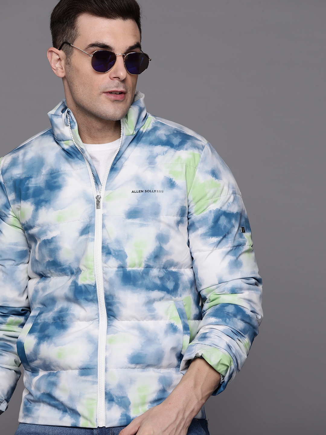 

Allen Solly Tie and Dye Print Padded Jacket, White