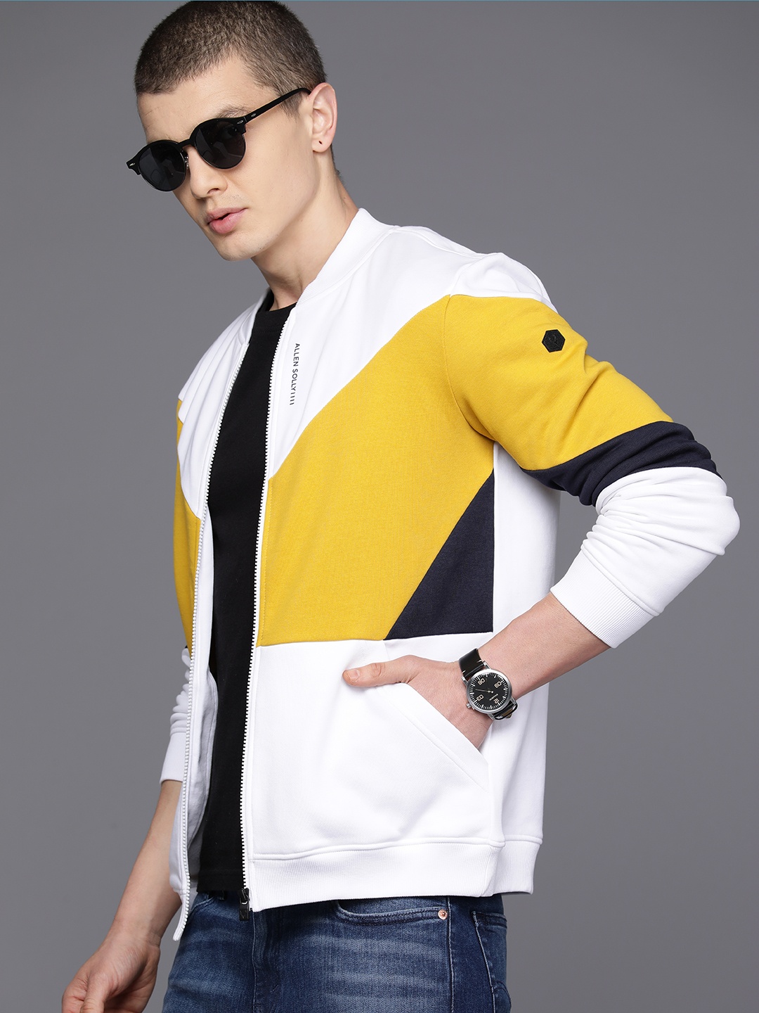 

Allen Solly Colourblocked Sweatshirt, White
