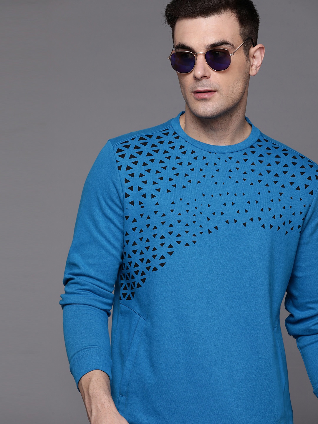 

Allen Solly Reflective Print Sweatshirt, Turquoise blue