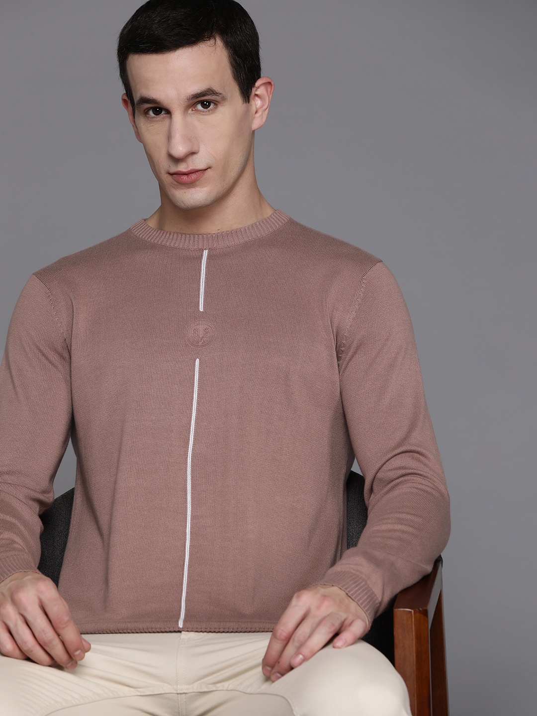

Allen Solly Round Neck Cotton Pullover, Mauve