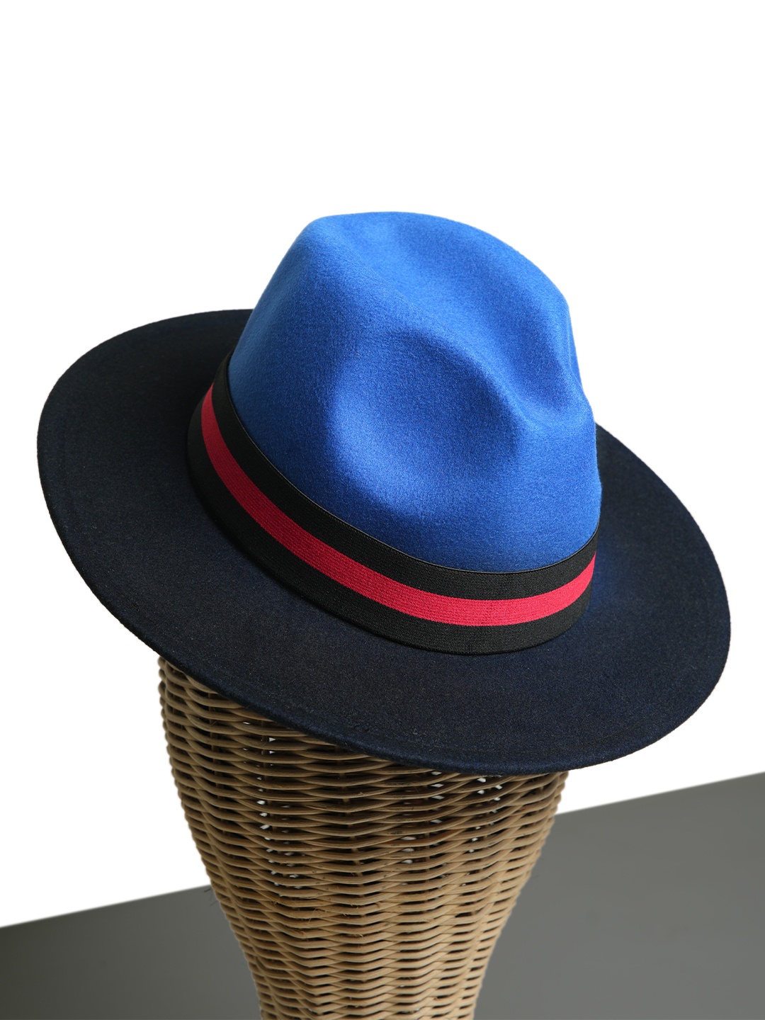 

CHOKORE Men Cowboy Style Fedora Hat, Blue