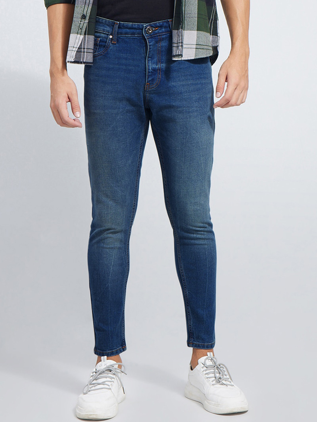 

Snitch Men Blue Skinny Fit Light Fade Clean Look Stretchable Jeans