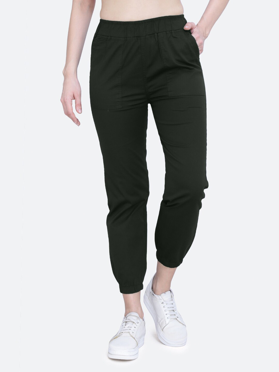 

FCK-3 Women High Rise Joggers, Green