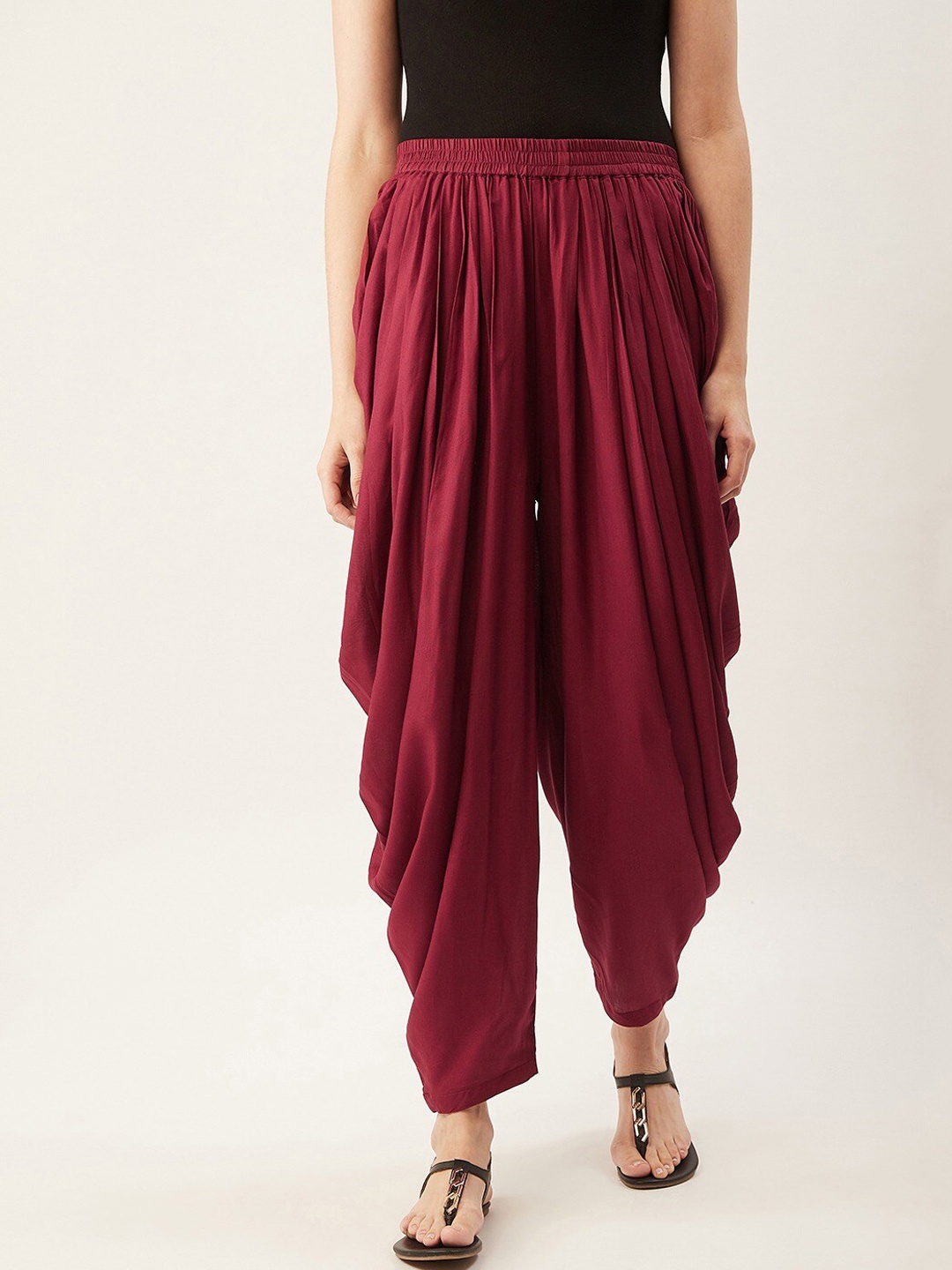 

SUTI Mid-Rise Loose-Fit Patiala, Maroon