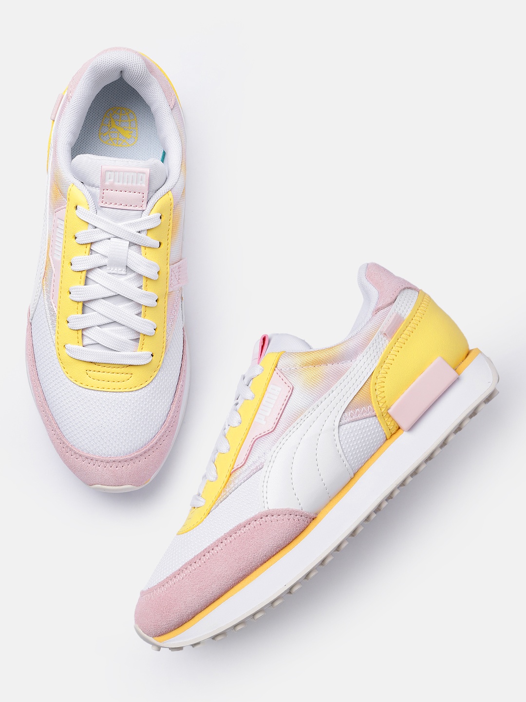 

Puma Women Colourblocked Sneakers, White