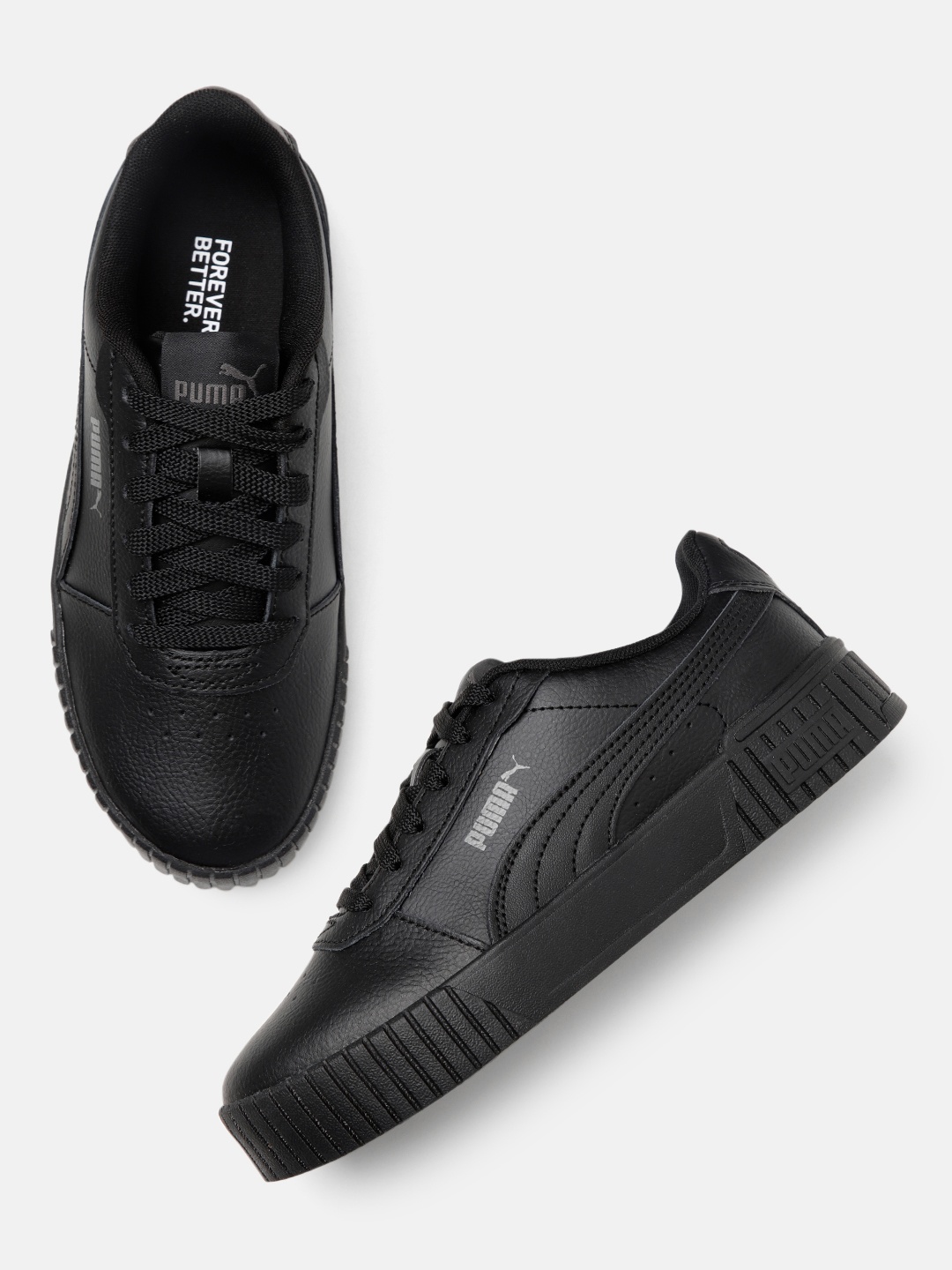 

Puma Women Carina 2.0 Leather Sneakers, Black