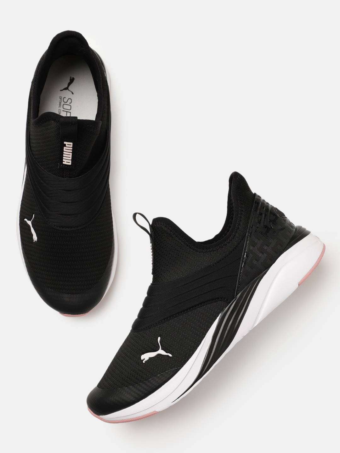 

Puma Women SR Sophia 2 Slip-On Logo Lux Running Shoes, Black