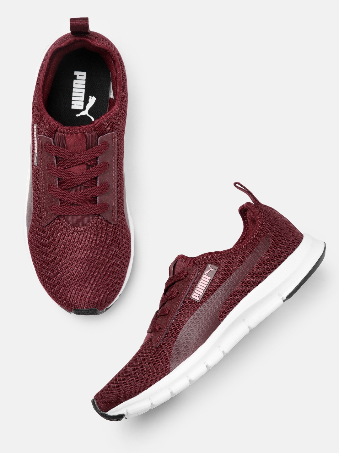 

Puma Women Textured Reflex Sneakers, Burgundy
