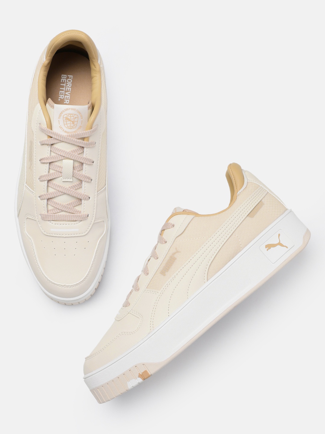 

Puma Women Carina Street Better Sneakers, Off white