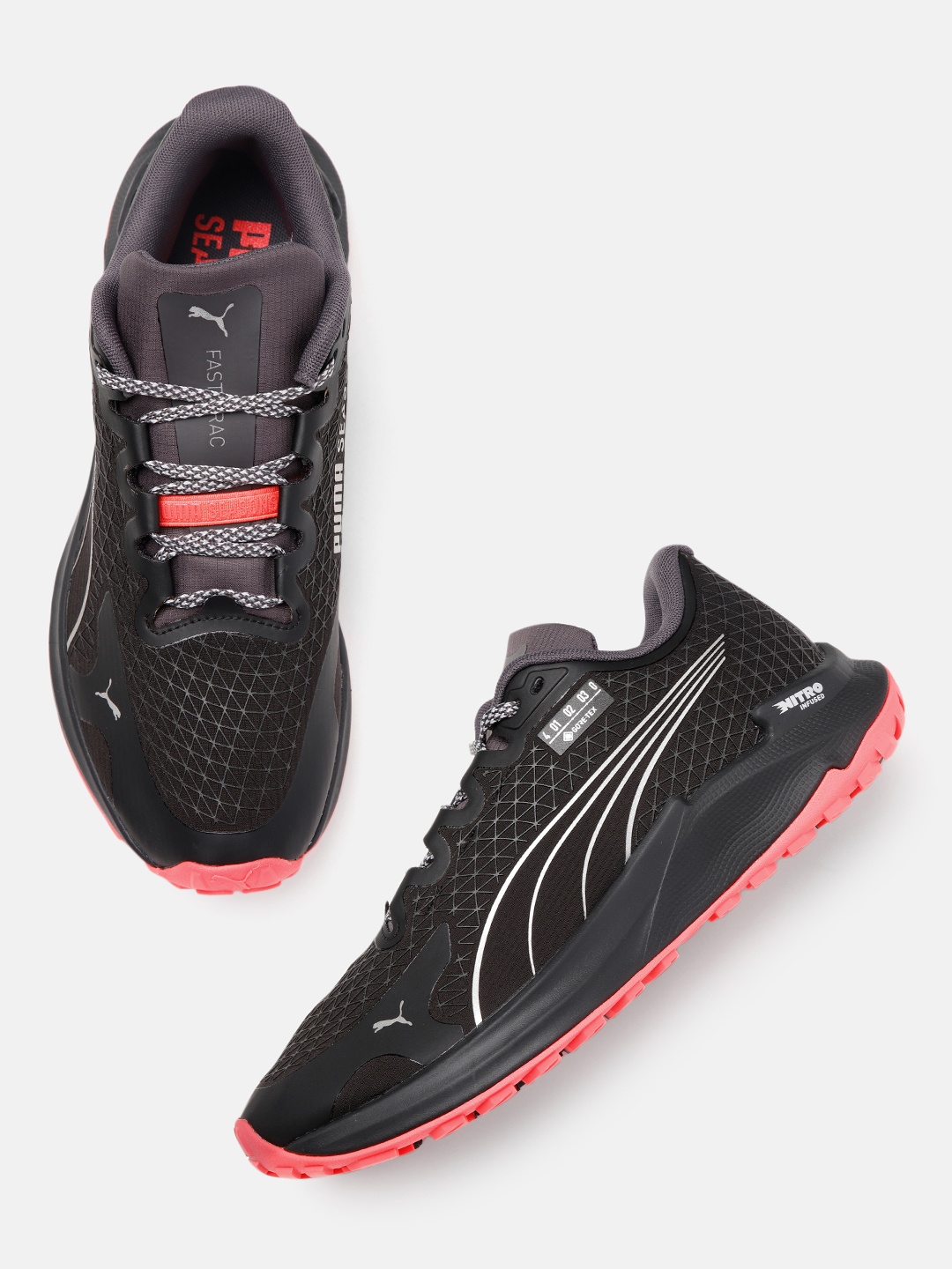 

Puma Fast-Trac NITRO GORE-TEX Women Trail Running Shoes, Black