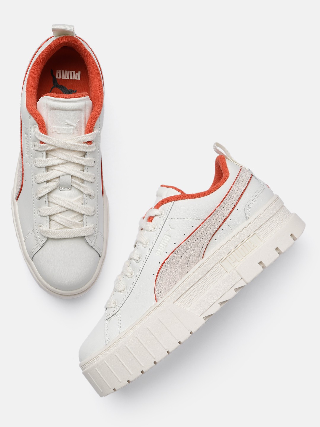 

Puma Women Leather Sneakers, White