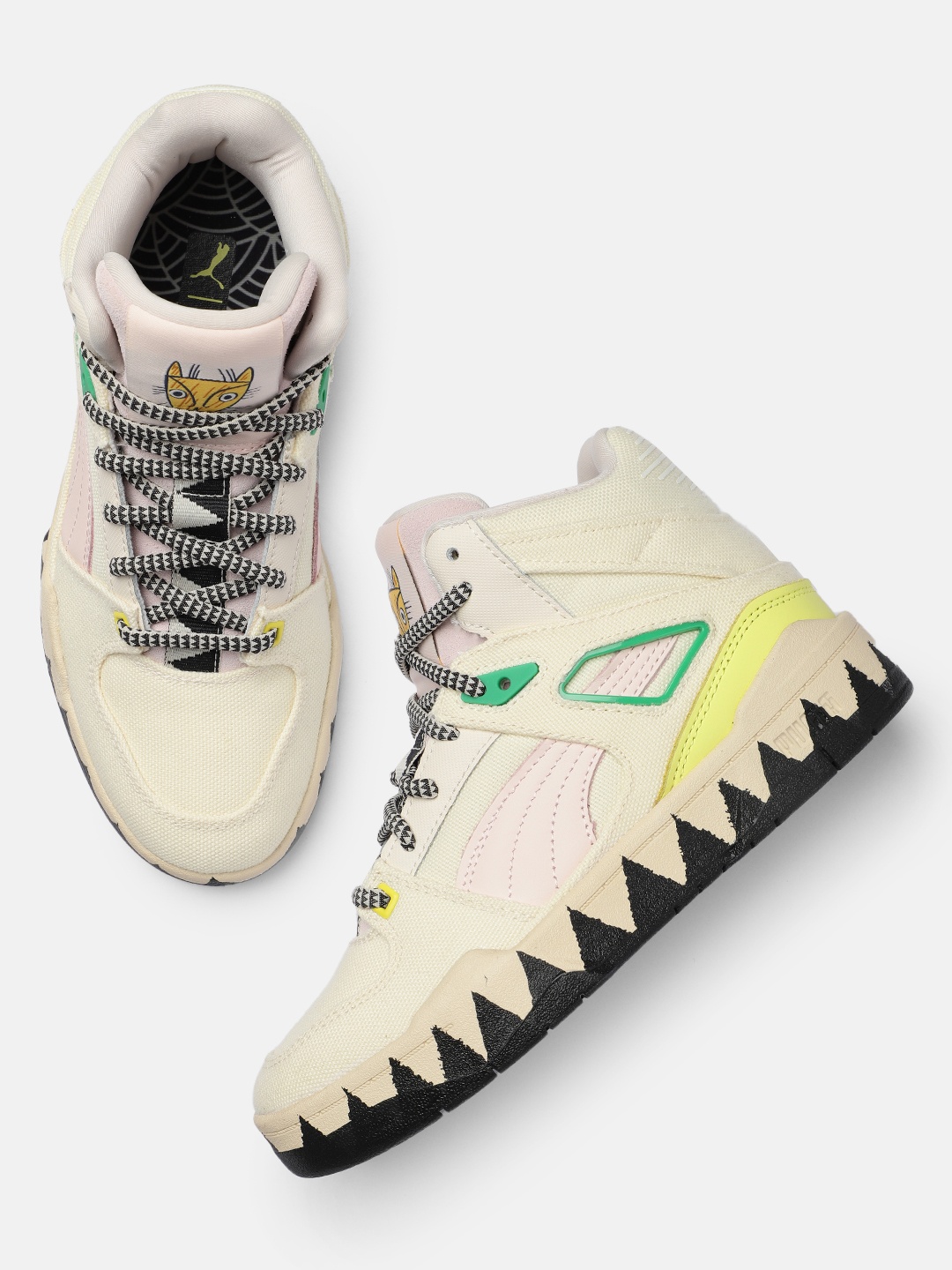 

Puma Women Slipstream Mid-Top Sneakers, Off white