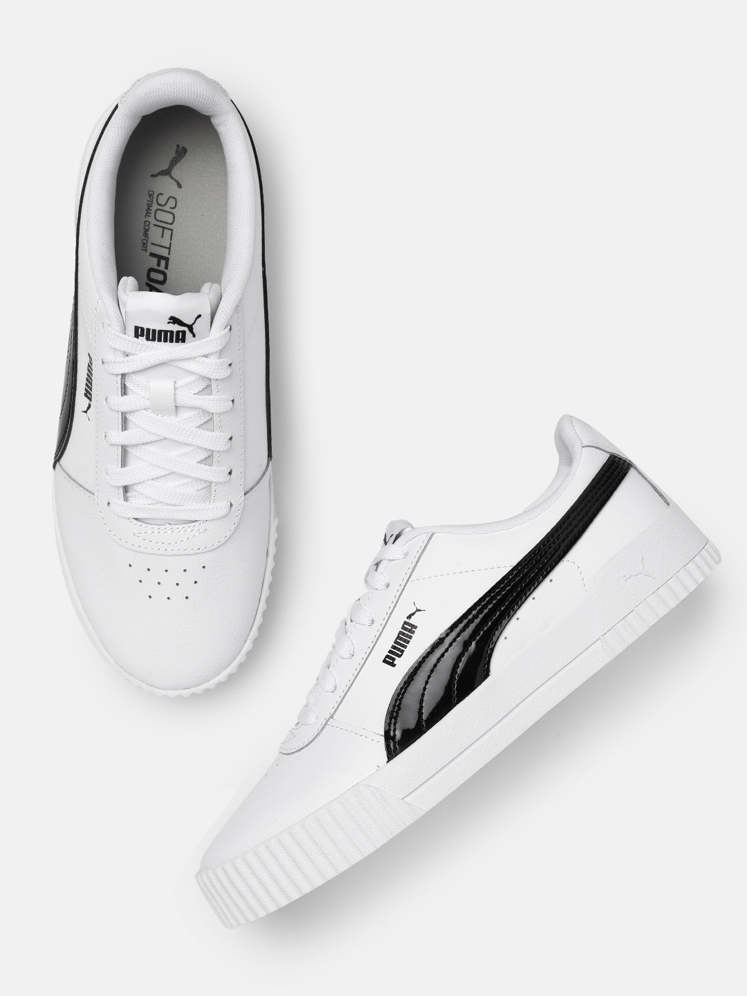 

Puma Women Carina PFS Colourblocked Sneakers, White