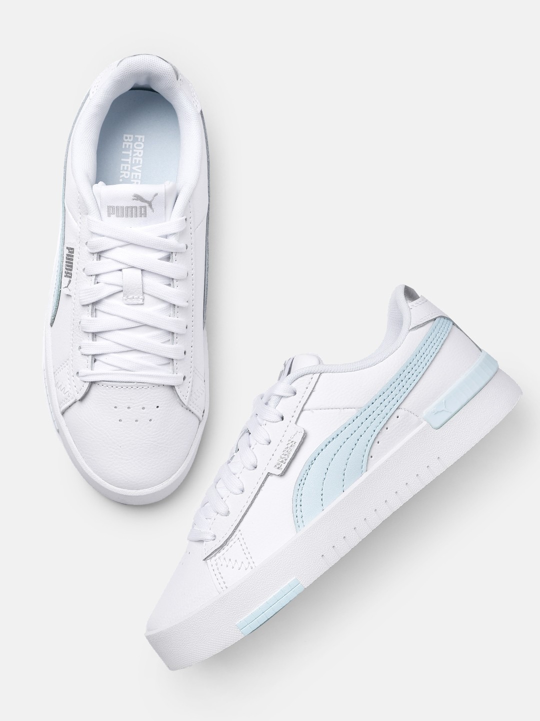 

Puma Women Perforated Leather Sneakers, White
