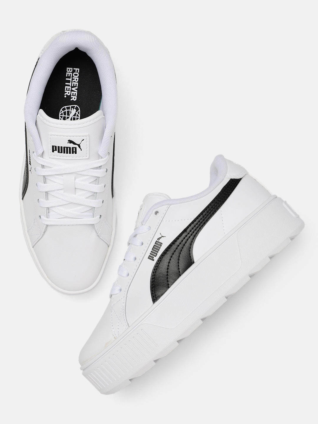 

Puma Women Karmen Leather Sneakers, White