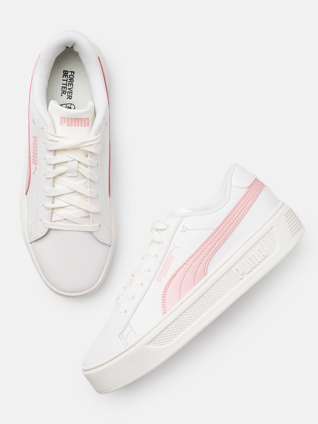 

Puma Women Smash Platform v3 Sneakers, White