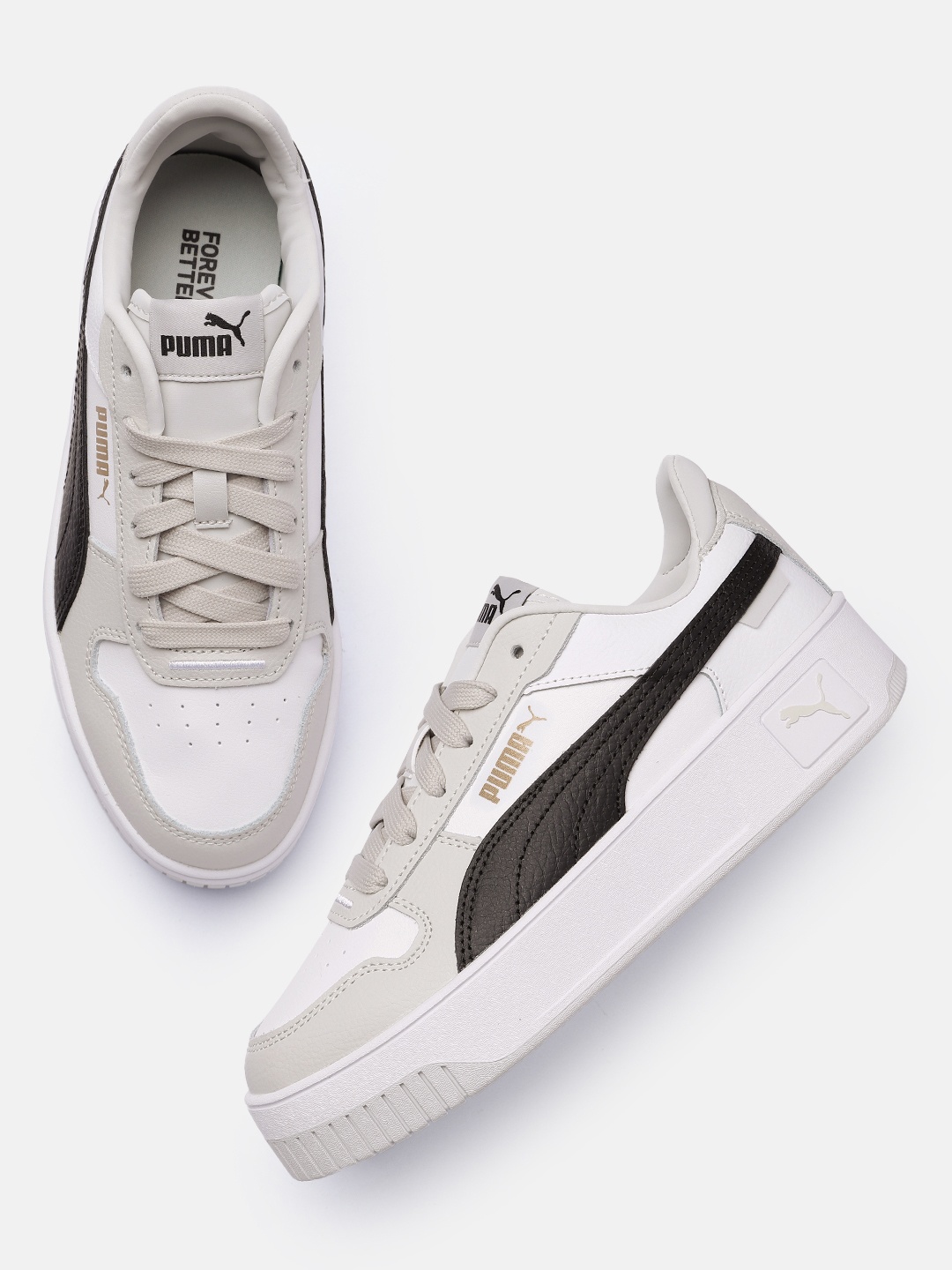 

Puma Women Carina Street Leather Sneakers, White