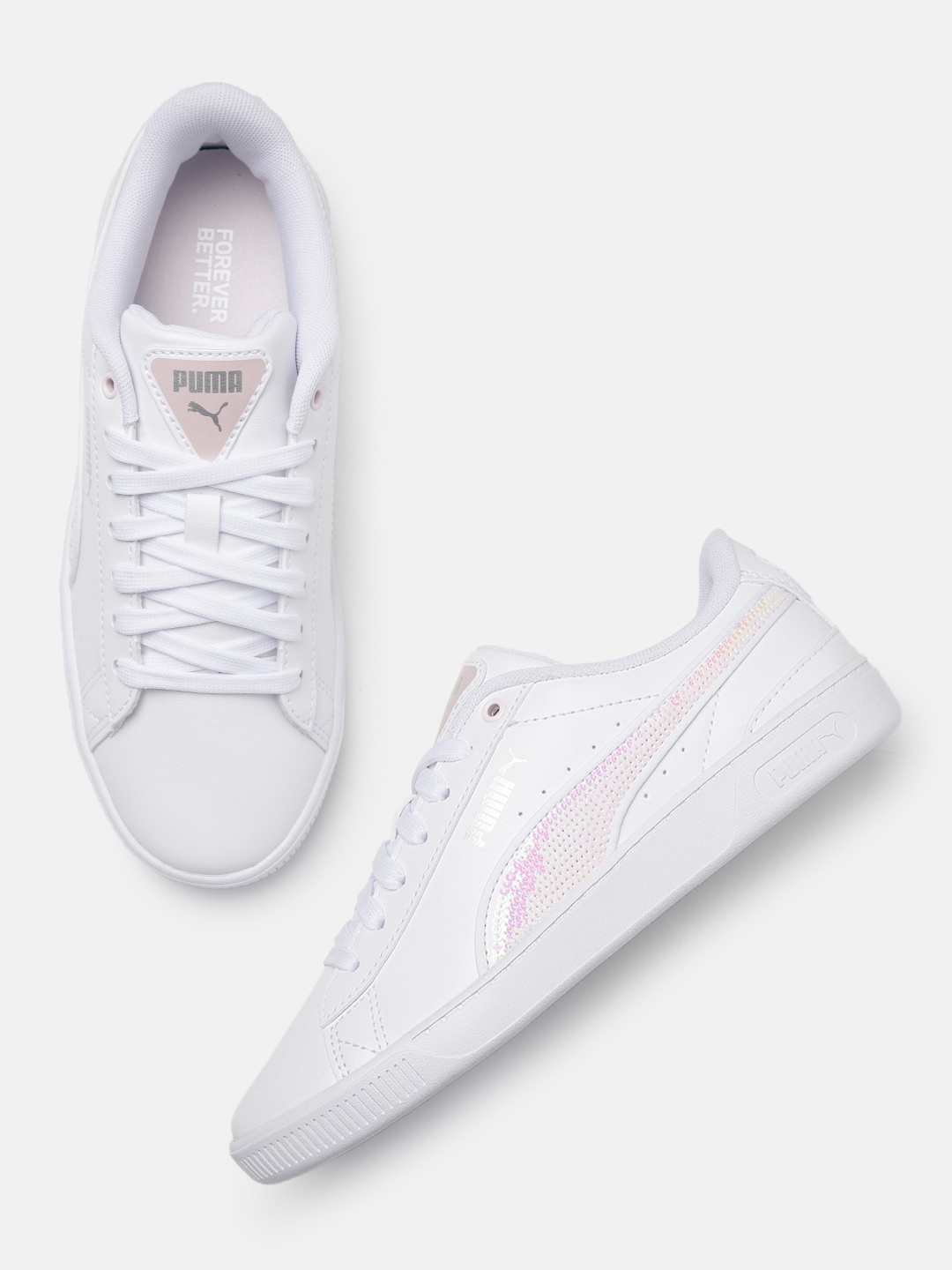 

Puma Women Vikky v3 Winter Wonderland Sneakers, White