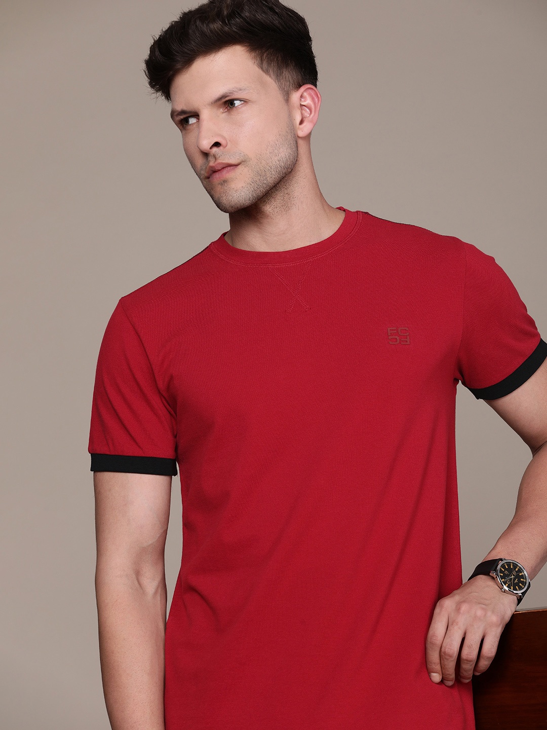 

French Connection Pure Cotton T-shirt, Red