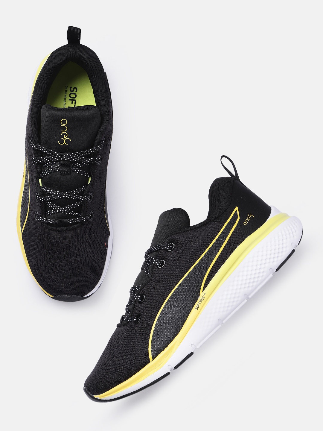 

one8 x PUMA Unisex Softride Pro Echo Textile Running Shoes, Black