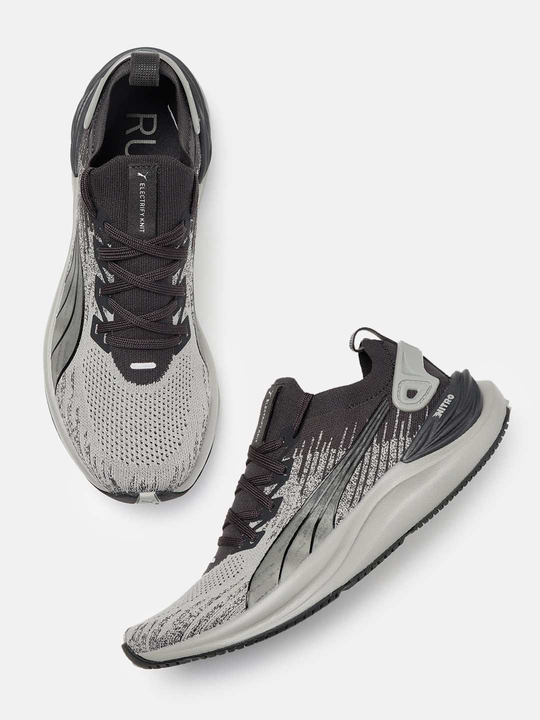 

Puma Men Electrify Nitro 3 Running Shoes, Grey