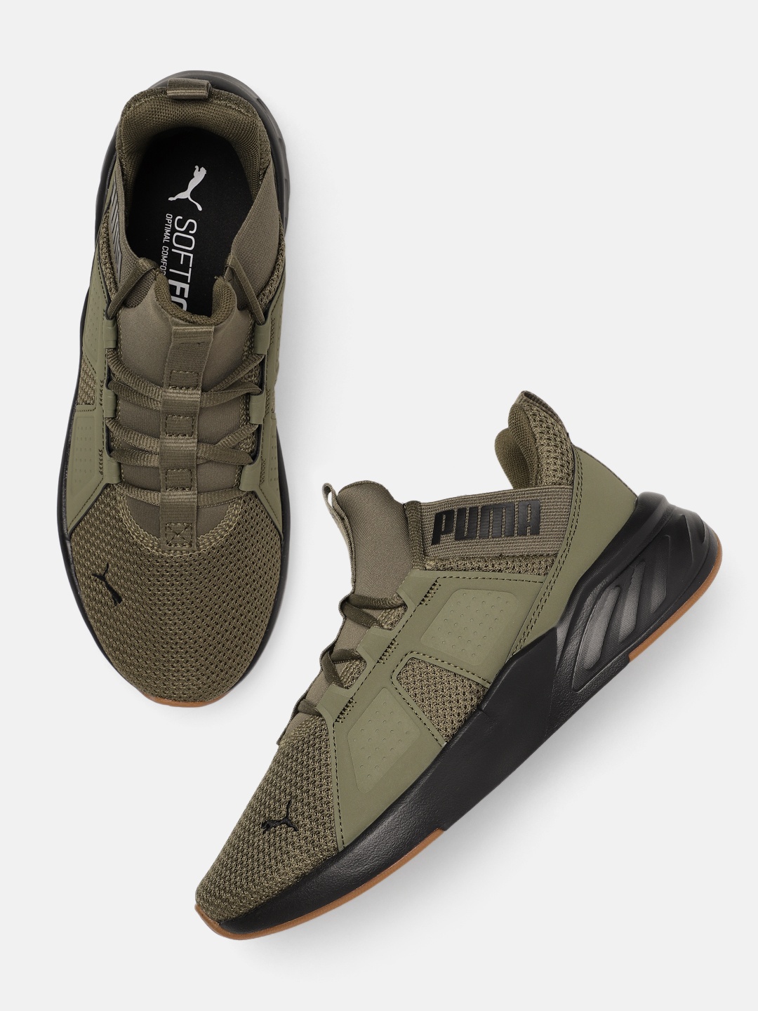 

Puma Men Contempt Demi Remix Running Shoes, Olive