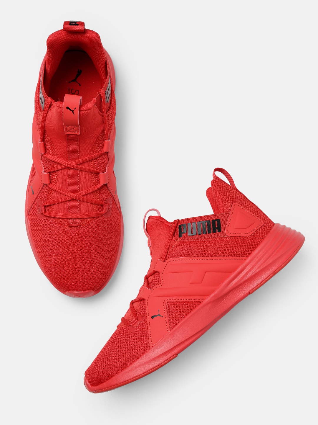 

Puma Men Red Contempt Demi Running Shoes