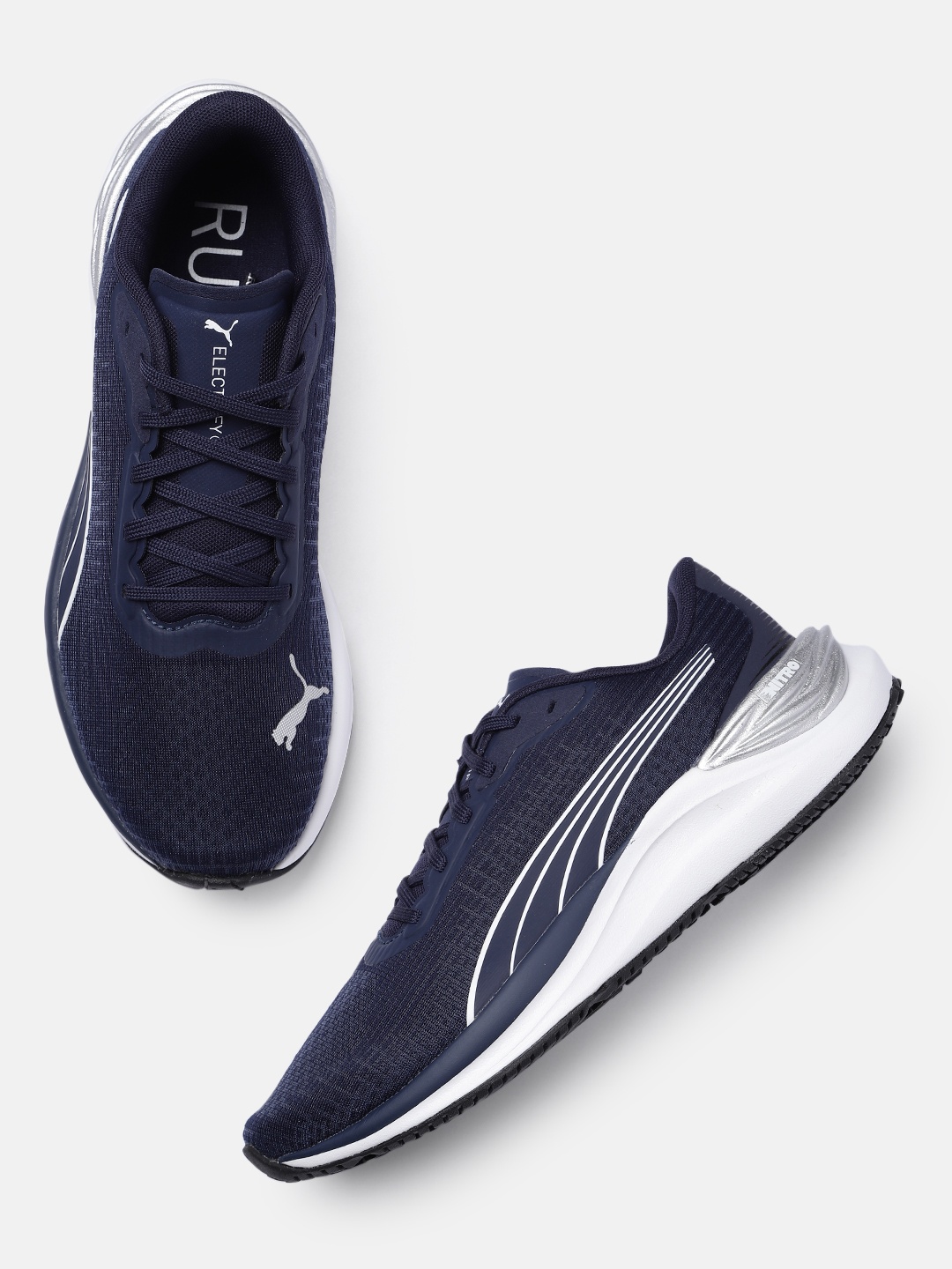 

Puma Men Electrify Nitro 3 Slip-On Running Shoes, Blue
