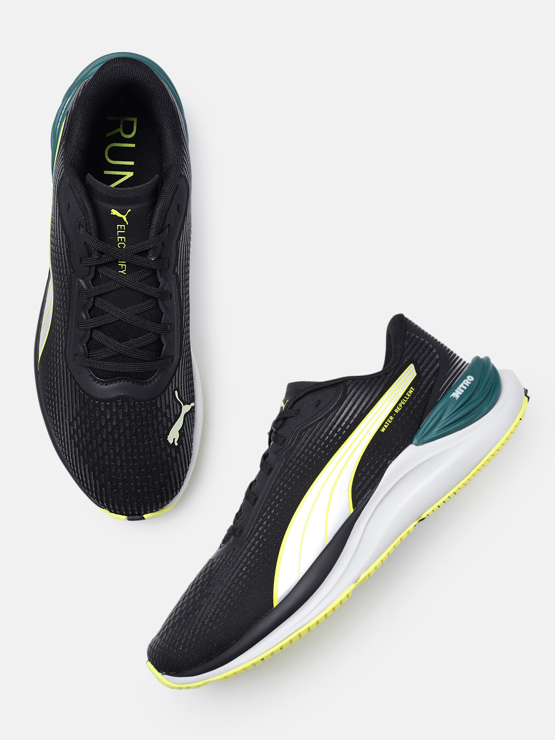 

Puma Men Electrify Nitro 3 WTR Running Shoes, Black