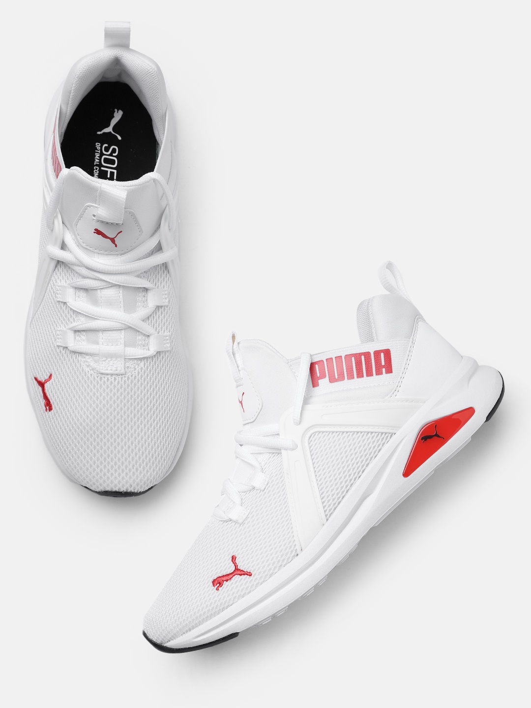 

Puma Men Textured Enzo 2 Road Running Shoes, White