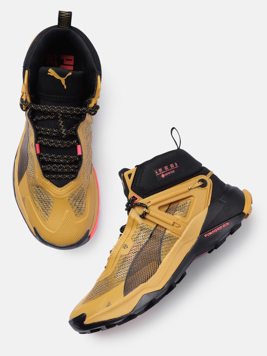 

Puma Men Explore Nitro GTX Mid-Top Trekking Shoes, Yellow