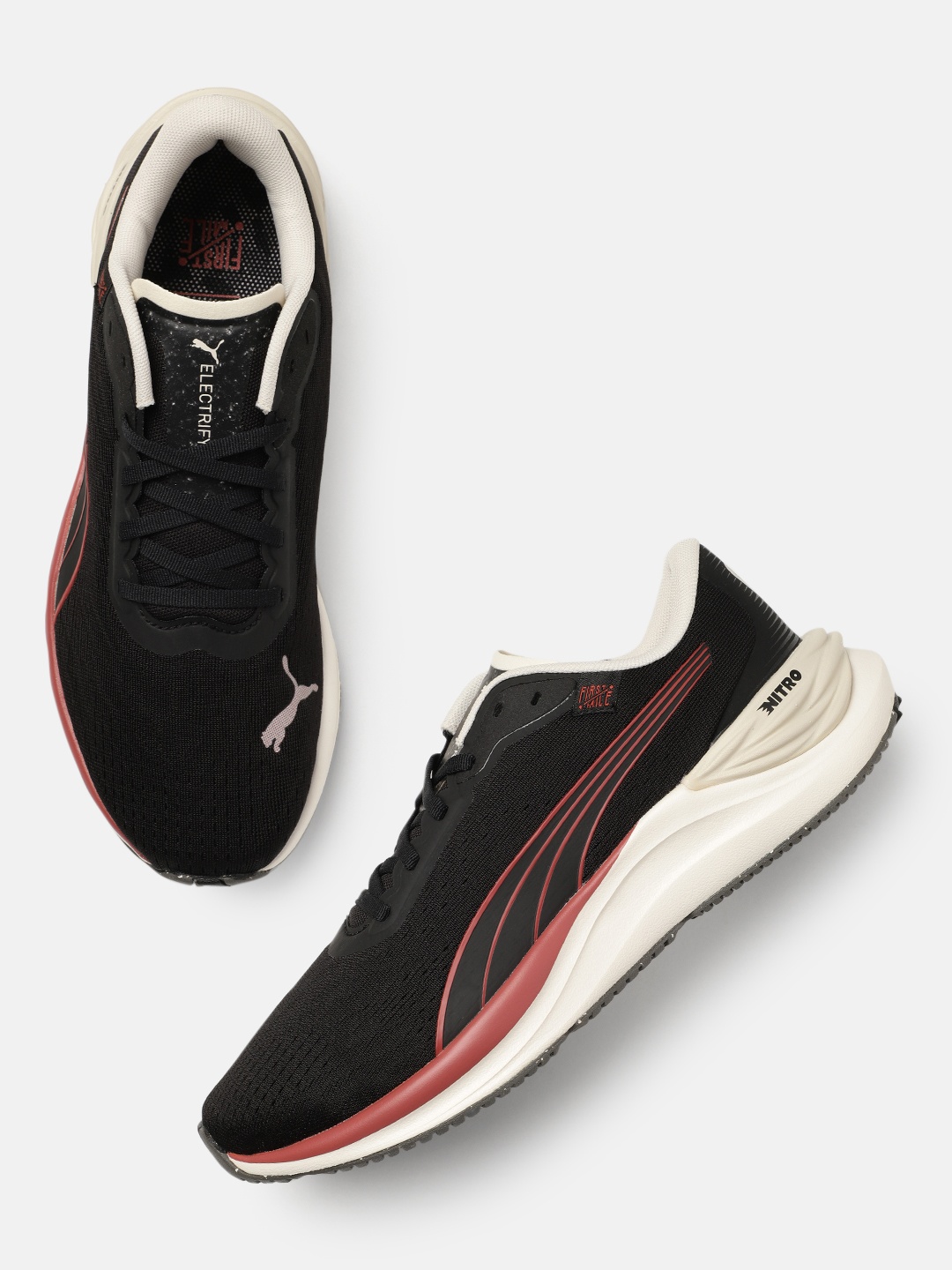 

PUMA x First Mile Men Electrify Nitro 3 FM Running Shoes, Black
