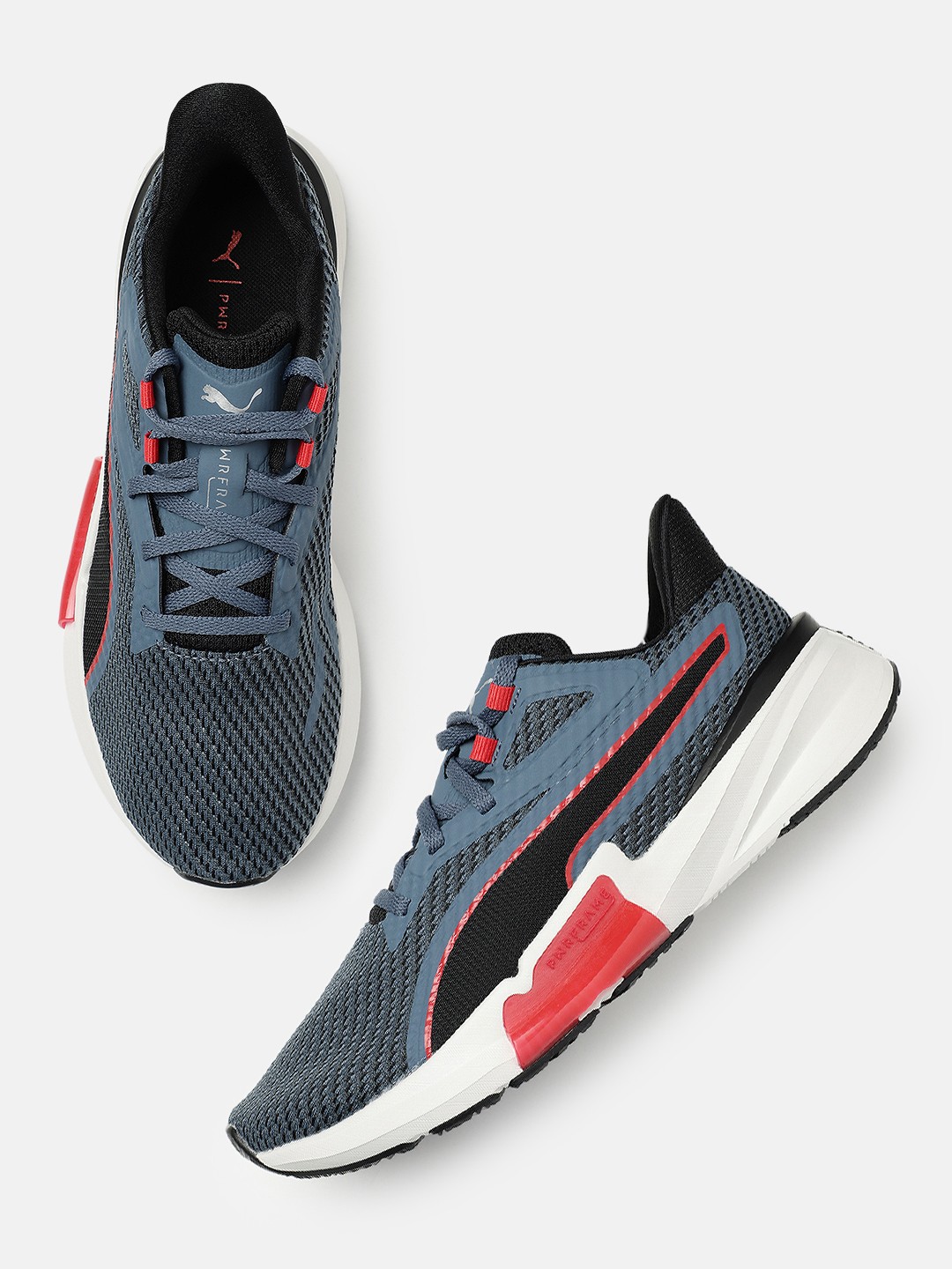 

Puma Men PWRFrame Textile Training or Gym Shoes, Grey