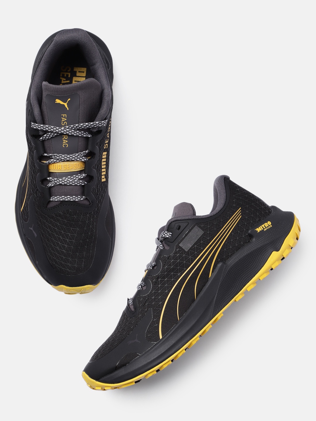 

Puma Fast-Trac NITRO GORE-TEX(r) Men Trail Running Shoes, Black