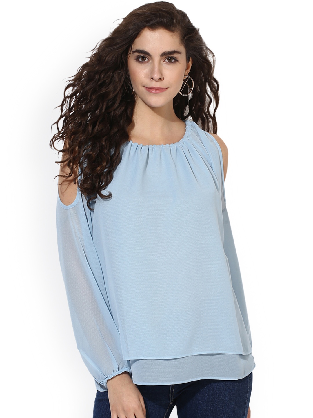 

Kazo Women Blue Solid Top