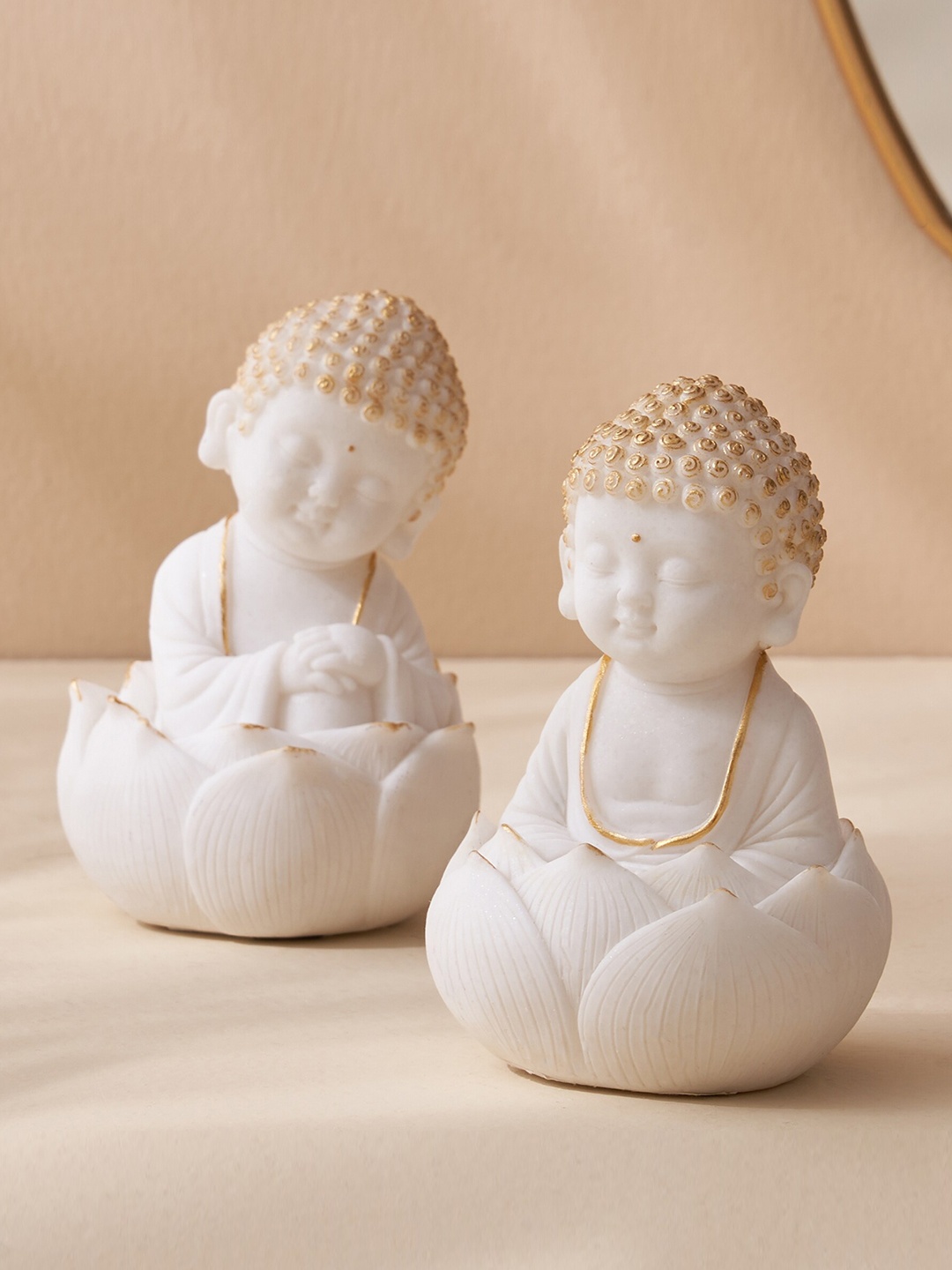 

Home Centre Noor 2 Pieces White Polyresin Buddha Figurine
