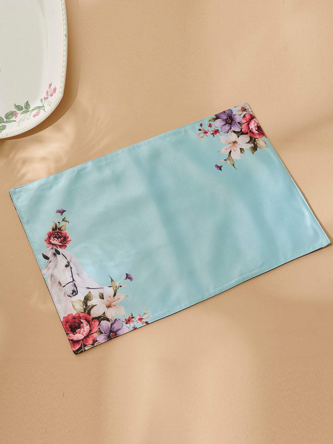 

Home Centre Signature Series Blue & Black Printed Reversible Table Placemat