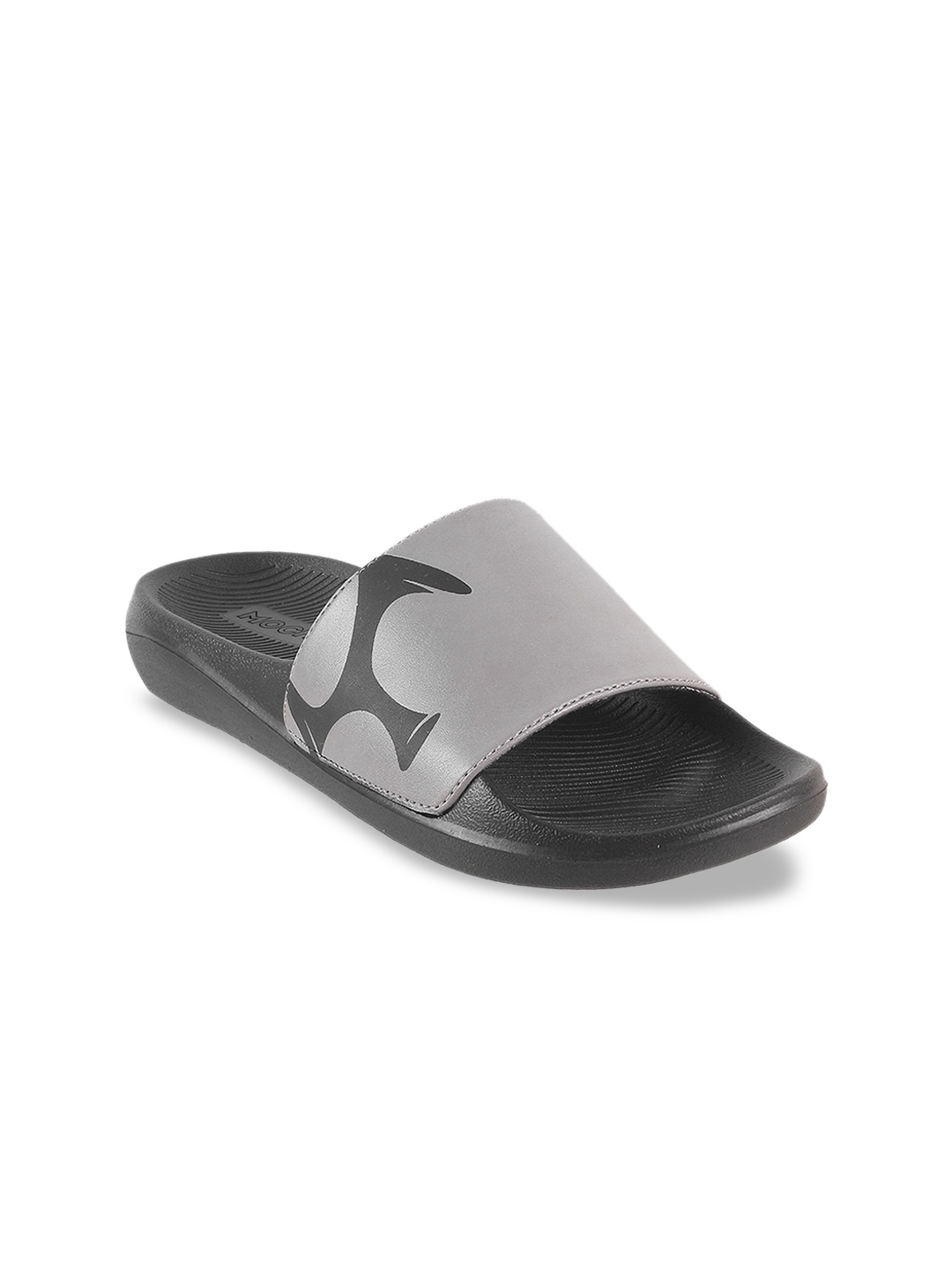 

Mochi Men Printed Sliders, Grey