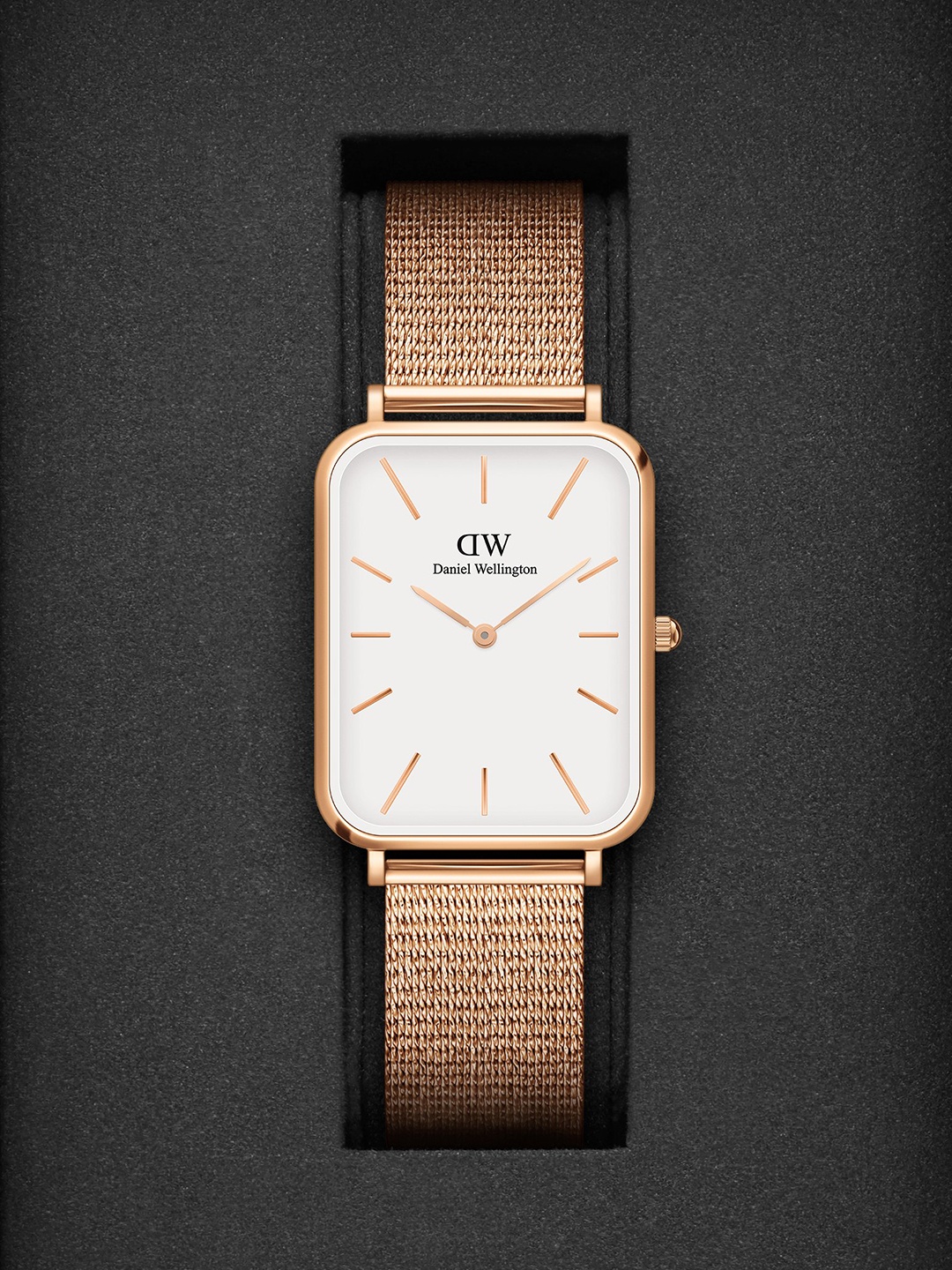 

Daniel Wellington Women Printed Dial & Rose Gold-Plated Straps Analogue Watch DW00100465, White