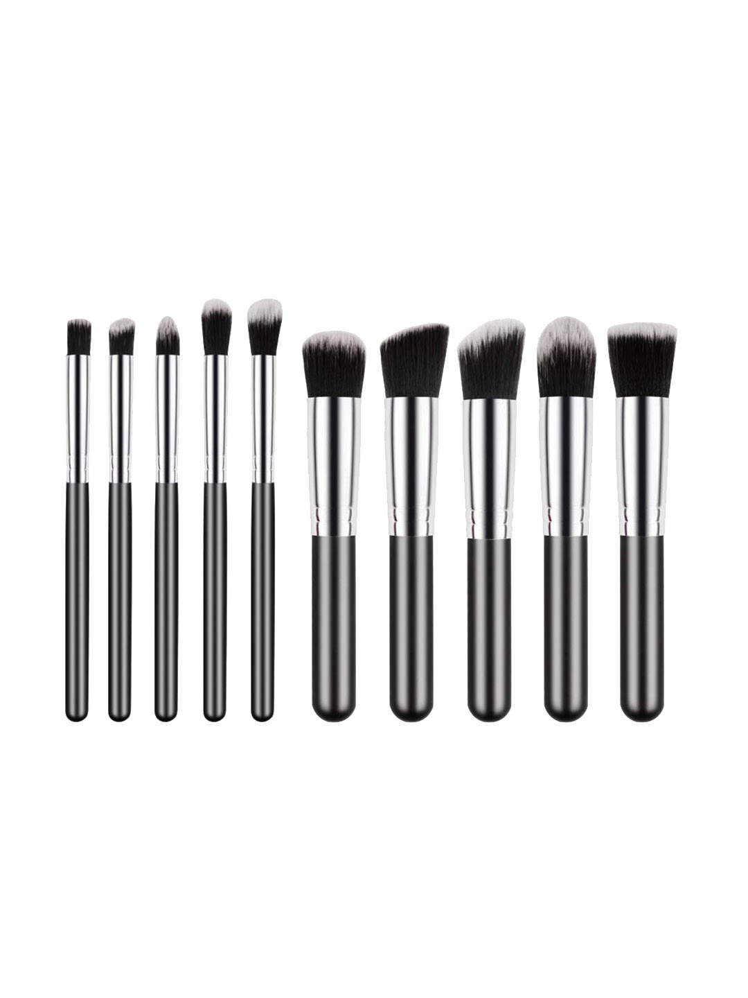 

DALUCI 10 Pcs Professional Makeup Brush Set - Black