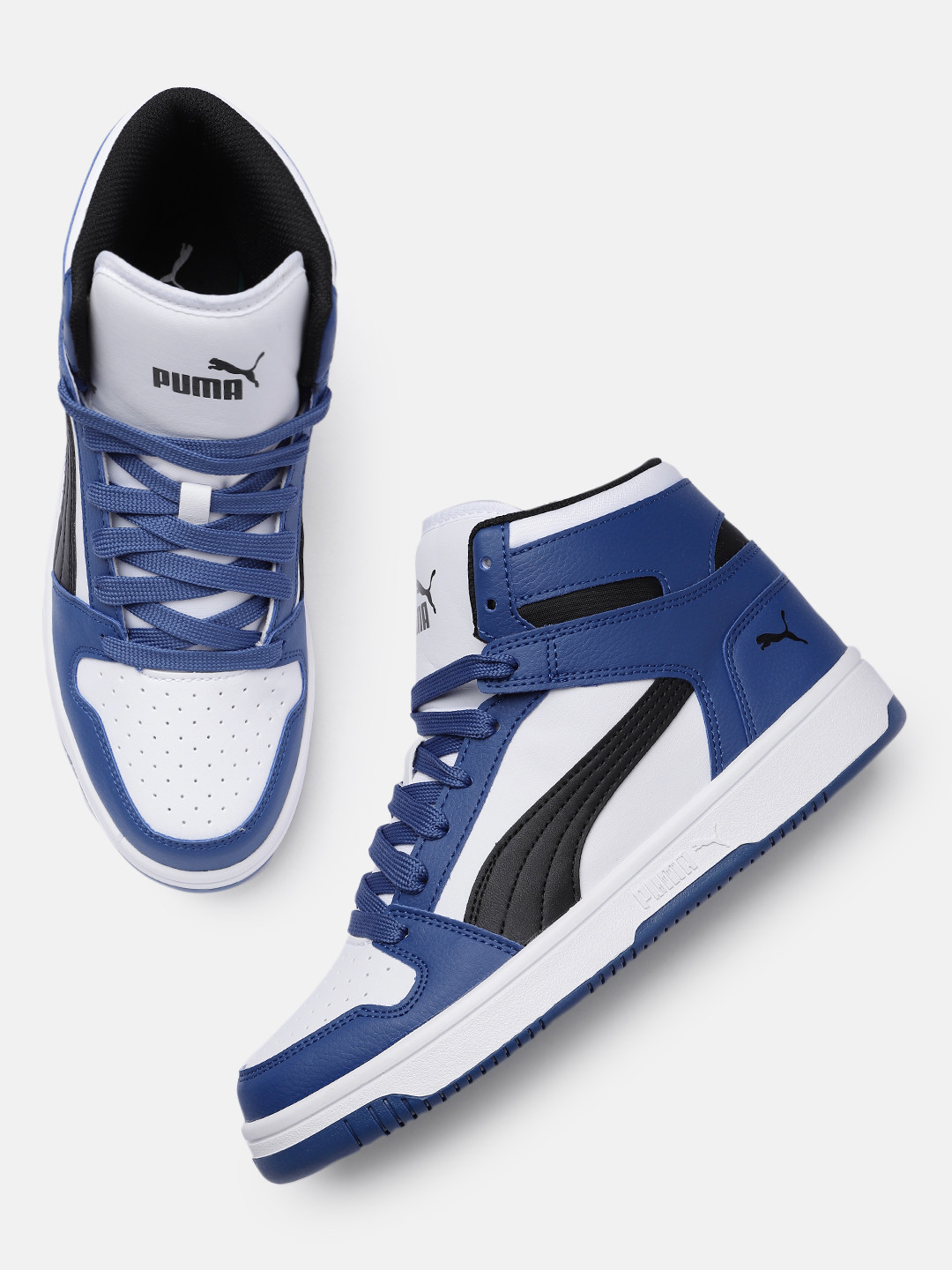 

Puma Unisex Rebound Lay Up Colourblocked Sneakers, White